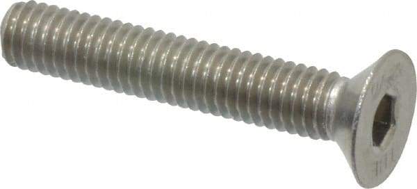 Value Collection - M6x1.00 Metric Coarse Hex Socket Drive, 90° Flat Screw - Grade 18-8 & Austenitic A2 Stainless Steel, Partially Threaded, 35mm OAL - Apex Tool & Supply