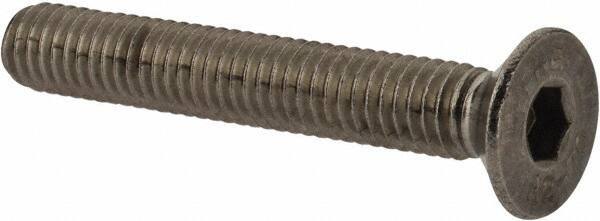 Value Collection - M6x1.00 Metric Coarse Hex Socket Drive, 90° Flat Screw - Grade 18-8 & Austenitic A2 Stainless Steel, Partially Threaded, 40mm OAL - Apex Tool & Supply