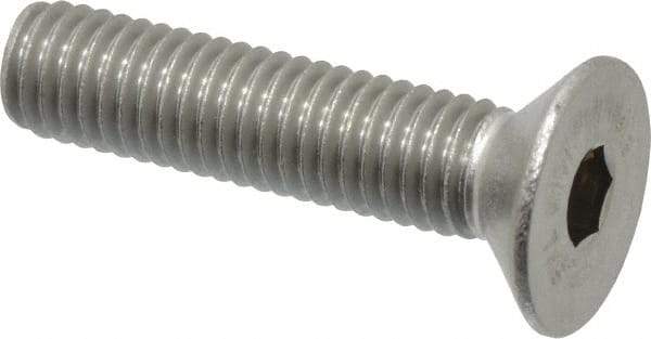 Value Collection - M8x1.25 Metric Coarse Hex Socket Drive, 90° Flat Screw - Grade 18-8 & Austenitic A2 Stainless Steel, Partially Threaded, 35mm OAL - Apex Tool & Supply