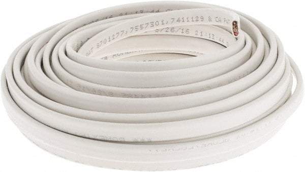 Southwire - NM-B, 14 AWG, 15 Amp, 50' Long, Solid Core, 1 Strand Building Wire - White, PVC Insulation - Apex Tool & Supply