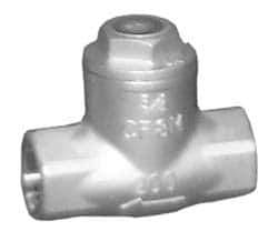 Sharpe Valves - 3" Stainless Steel Check Valve - FNPT x FNPT, 200 WOG - Apex Tool & Supply