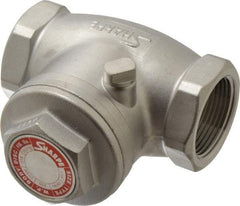 Sharpe Valves - 1-1/4" Stainless Steel Check Valve - FNPT x FNPT, 200 WOG - Apex Tool & Supply