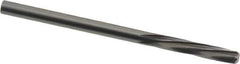 Magafor - 3.241mm Solid Carbide 6 Flute Chucking Reamer - Spiral Flute, 0.1276" Straight Shank, 19/32" Flute Length, 2-1/4" OAL - Apex Tool & Supply