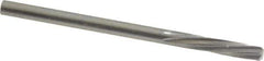 Magafor - 3.2995mm Solid Carbide 6 Flute Chucking Reamer - Spiral Flute, 0.1299" Straight Shank, 19/32" Flute Length, 2-1/4" OAL - Apex Tool & Supply
