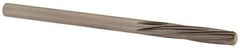 Magafor - 3.3096mm Solid Carbide 6 Flute Chucking Reamer - Spiral Flute, 0.1303" Straight Shank, 19/32" Flute Length, 2-1/4" OAL - Apex Tool & Supply
