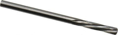 Magafor - 3.3299mm Solid Carbide 6 Flute Chucking Reamer - Spiral Flute, 0.1311" Straight Shank, 19/32" Flute Length, 2-1/4" OAL - Apex Tool & Supply