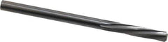 Magafor - 3.5204mm Solid Carbide 6 Flute Chucking Reamer - Spiral Flute, 0.1386" Straight Shank, 19/32" Flute Length, 2-1/4" OAL - Apex Tool & Supply