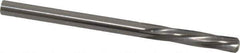 Magafor - 3.6195mm Solid Carbide 6 Flute Chucking Reamer - Spiral Flute, 0.1425" Straight Shank, 19/32" Flute Length, 2-1/4" OAL - Apex Tool & Supply