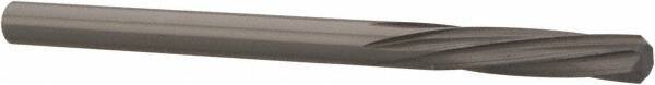 Magafor - 3.6398mm Solid Carbide 6 Flute Chucking Reamer - Spiral Flute, 0.1433" Straight Shank, 19/32" Flute Length, 2-1/4" OAL - Apex Tool & Supply