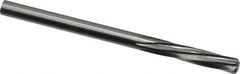 Magafor - #27 Solid Carbide 6 Flute Chucking Reamer - Spiral Flute, 0.1441" Straight Shank, 19/32" Flute Length, 2-1/4" OAL - Apex Tool & Supply