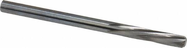 Magafor - 3.749mm Solid Carbide 6 Flute Chucking Reamer - Spiral Flute, 0.1476" Straight Shank, 19/32" Flute Length, 2-1/4" OAL - Apex Tool & Supply