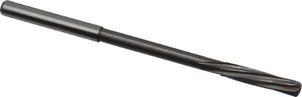 Magafor - 3.8506mm Solid Carbide 6 Flute Chucking Reamer - Spiral Flute, 0.158" Straight Shank, 3/4" Flute Length, 2-61/64" OAL - Apex Tool & Supply