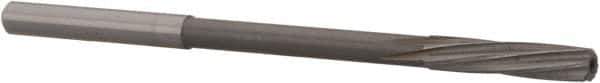Magafor - #24 Solid Carbide 6 Flute Chucking Reamer - Spiral Flute, 0.158" Straight Shank, 3/4" Flute Length, 2-61/64" OAL - Apex Tool & Supply