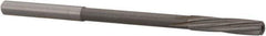Magafor - #24 Solid Carbide 6 Flute Chucking Reamer - Spiral Flute, 0.158" Straight Shank, 3/4" Flute Length, 2-61/64" OAL - Apex Tool & Supply