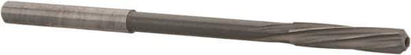 Magafor - 3.9802mm Solid Carbide 6 Flute Chucking Reamer - Spiral Flute, 0.158" Straight Shank, 3/4" Flute Length, 2-61/64" OAL - Apex Tool & Supply