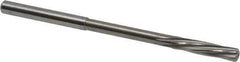 Magafor - 4.4mm Solid Carbide 6 Flute Chucking Reamer - Spiral Flute, 0.177" Straight Shank, 53/64" Flute Length, 3-5/32" OAL - Apex Tool & Supply