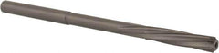 Magafor - #16 Solid Carbide 6 Flute Chucking Reamer - Spiral Flute, 0.177" Straight Shank, 53/64" Flute Length, 3-5/32" OAL - Apex Tool & Supply