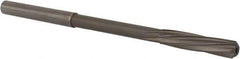 Magafor - 4.6mm Solid Carbide 6 Flute Chucking Reamer - Spiral Flute, 0.177" Straight Shank, 53/64" Flute Length, 3-5/32" OAL - Apex Tool & Supply