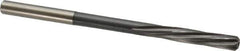 Magafor - 5.53mm Solid Carbide 6 Flute Chucking Reamer - Spiral Flute, 0.216" Straight Shank, 1-1/32" Flute Length, 3-21/32" OAL - Apex Tool & Supply