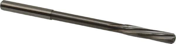 Magafor - 5.56mm Solid Carbide 6 Flute Chucking Reamer - Spiral Flute, 0.216" Straight Shank, 1-1/32" Flute Length, 3-21/32" OAL - Apex Tool & Supply