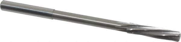 Magafor - 5.62mm Solid Carbide 6 Flute Chucking Reamer - Spiral Flute, 0.216" Straight Shank, 1-1/32" Flute Length, 3-21/32" OAL - Apex Tool & Supply