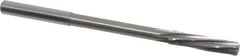 Magafor - 5.62mm Solid Carbide 6 Flute Chucking Reamer - Spiral Flute, 0.216" Straight Shank, 1-1/32" Flute Length, 3-21/32" OAL - Apex Tool & Supply