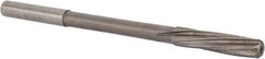 Magafor - 5.63mm Solid Carbide 6 Flute Chucking Reamer - Spiral Flute, 0.216" Straight Shank, 1-1/32" Flute Length, 3-21/32" OAL - Apex Tool & Supply
