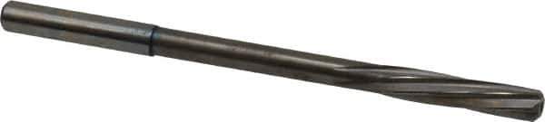 Magafor - Letter A Solid Carbide 6 Flute Chucking Reamer - Spiral Flute, 0.236" Straight Shank, 1-7/64" Flute Length, 3-31/32" OAL - Apex Tool & Supply