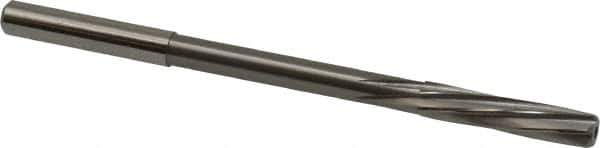 Magafor - 5.96mm Solid Carbide 6 Flute Chucking Reamer - Spiral Flute, 0.236" Straight Shank, 1-7/64" Flute Length, 3-31/32" OAL - Apex Tool & Supply