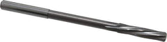 Magafor - 6.01mm Solid Carbide 6 Flute Chucking Reamer - Spiral Flute, 0.236" Straight Shank, 1-7/64" Flute Length, 3-31/32" OAL - Apex Tool & Supply