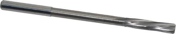 Magafor - 6.03mm Solid Carbide 6 Flute Chucking Reamer - Spiral Flute, 0.236" Straight Shank, 1-7/64" Flute Length, 3-31/32" OAL - Apex Tool & Supply