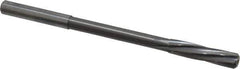 Magafor - 6.37mm Solid Carbide 6 Flute Chucking Reamer - Spiral Flute, 0.236" Straight Shank, 1-7/64" Flute Length, 3-31/32" OAL - Apex Tool & Supply