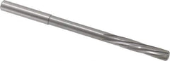 Magafor - 6.74mm Solid Carbide 6 Flute Chucking Reamer - Spiral Flute, 0.276" Straight Shank, 1-7/32" Flute Length, 4-9/32" OAL - Apex Tool & Supply