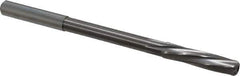 Magafor - 6.97mm Solid Carbide 6 Flute Chucking Reamer - Spiral Flute, 0.276" Straight Shank, 1-7/32" Flute Length, 4-9/32" OAL - Apex Tool & Supply