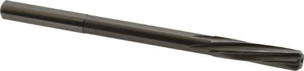 Magafor - 7.15mm Solid Carbide 6 Flute Chucking Reamer - Spiral Flute, 0.276" Straight Shank, 1-7/32" Flute Length, 4-9/32" OAL - Apex Tool & Supply