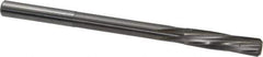 Magafor - 7.55mm Solid Carbide 6 Flute Chucking Reamer - Spiral Flute, 0.276" Straight Shank, 1-7/32" Flute Length, 4-9/32" OAL - Apex Tool & Supply