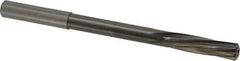 Magafor - 8.7198mm Solid Carbide 6 Flute Chucking Reamer - Spiral Flute, 0.354" Straight Shank, 1-27/64" Flute Length, 4-31/32" OAL - Apex Tool & Supply