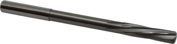Magafor - 8.7503mm Solid Carbide 6 Flute Chucking Reamer - Spiral Flute, 0.354" Straight Shank, 1-27/64" Flute Length, 4-31/32" OAL - Apex Tool & Supply
