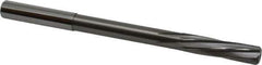 Magafor - 8.7503mm Solid Carbide 6 Flute Chucking Reamer - Spiral Flute, 0.354" Straight Shank, 1-27/64" Flute Length, 4-31/32" OAL - Apex Tool & Supply