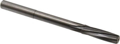 Magafor - 9.5mm Solid Carbide 6 Flute Chucking Reamer - Spiral Flute, 0.354" Straight Shank, 1-27/64" Flute Length, 4-31/32" OAL - Apex Tool & Supply
