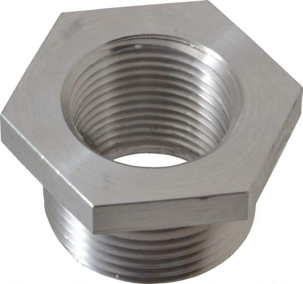 Latrobe Foundry - 1 x 3/4" Aluminum Pipe Hex Bushing - 150 psi, M x F End Connection, Grade 356-F - Apex Tool & Supply