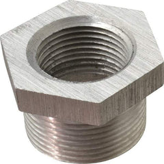 Latrobe Foundry - 1-1/4 x 1" Aluminum Pipe Hex Bushing - 150 psi, M x F End Connection, Grade 356-F - Apex Tool & Supply