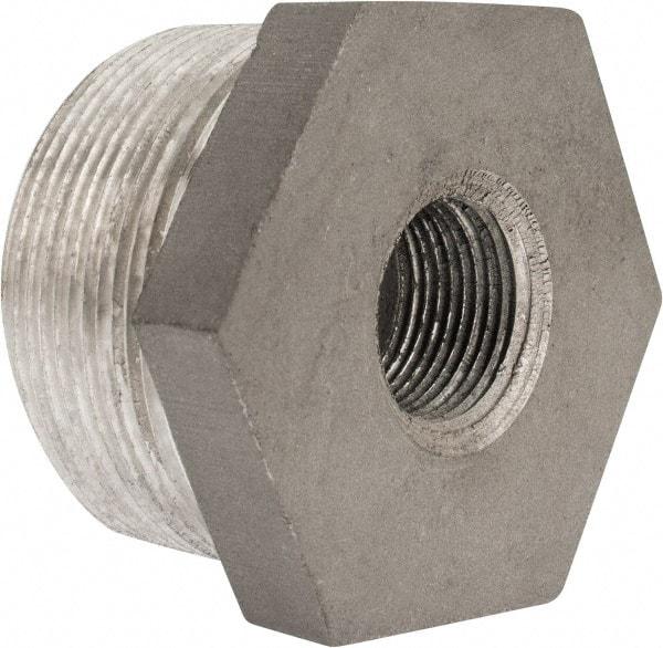 Latrobe Foundry - 2 x 3/4" Aluminum Pipe Hex Bushing - 150 psi, M x F End Connection, Grade 356-F - Apex Tool & Supply