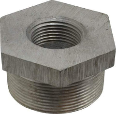 Latrobe Foundry - 2 x 1" Aluminum Pipe Hex Bushing - 150 psi, M x F End Connection, Grade 356-F - Apex Tool & Supply
