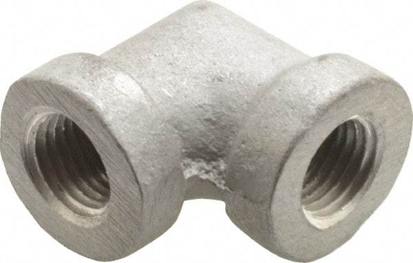 Latrobe Foundry - 1/4" Aluminum Pipe 90° Elbow - 150 psi, F End Connection, Grade 356-F - Apex Tool & Supply
