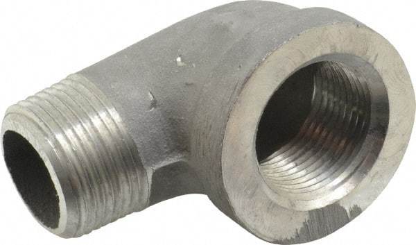 Latrobe Foundry - 1" Aluminum Pipe 90° Street Elbow - 150 psi, M x F End Connection, Grade 356-F - Apex Tool & Supply