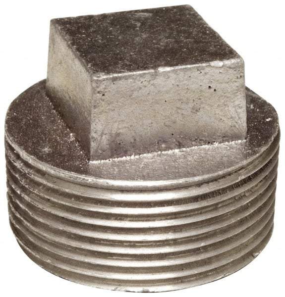 Latrobe Foundry - 3/8" Aluminum Pipe Square Head Plug - 150 psi, M End Connection, Grade 6061-T6 - Apex Tool & Supply