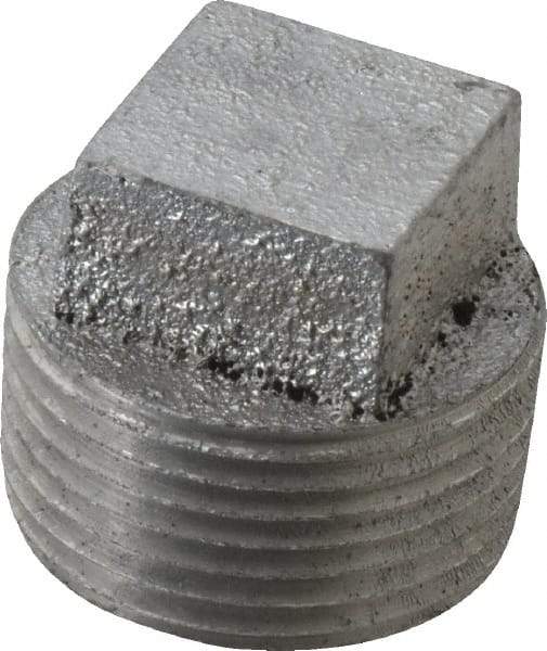 Latrobe Foundry - 1" Aluminum Pipe Square Head Plug - 150 psi, M End Connection, Grade 356-F - Apex Tool & Supply