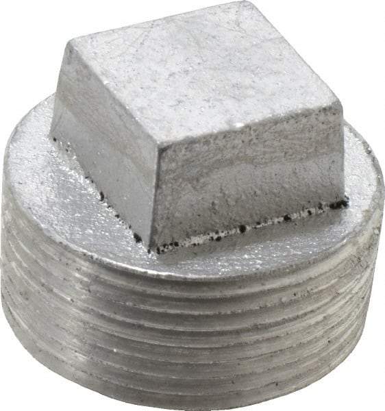 Latrobe Foundry - 1-1/4" Aluminum Pipe Square Head Plug - 150 psi, M End Connection, Grade 356-F - Apex Tool & Supply