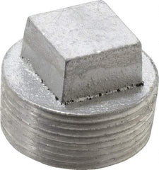 Latrobe Foundry - 1-1/4" Aluminum Pipe Square Head Plug - 150 psi, M End Connection, Grade 356-F - Apex Tool & Supply
